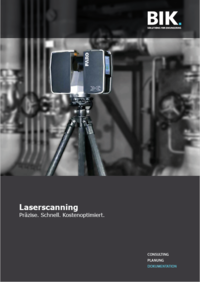 Prospekt "3D Visualisierung durch Laserscanning - Vermessen von Energieversorgungs- und Industrieanlagen"