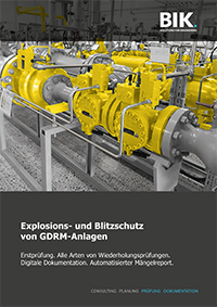 Download: BIK-Broschüre "Explosions- und Blitzschutz von GDRM-Anlagen" (PDF)