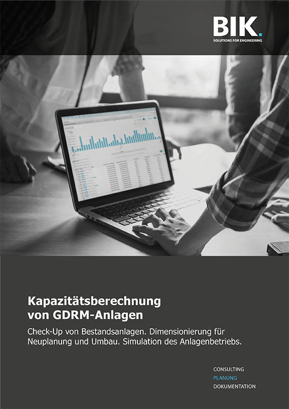 Download: BIK-Broschüre "Kapazitätsberechnung von GDRM-Anlagen" (PDF)